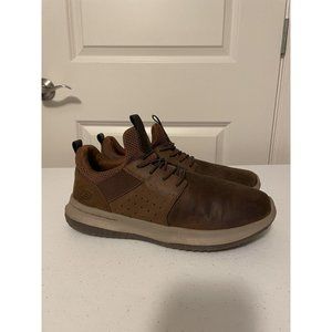 Skechers Delson Axton Dark Brown Men's Casual Shoes 65870-CDB Size 9